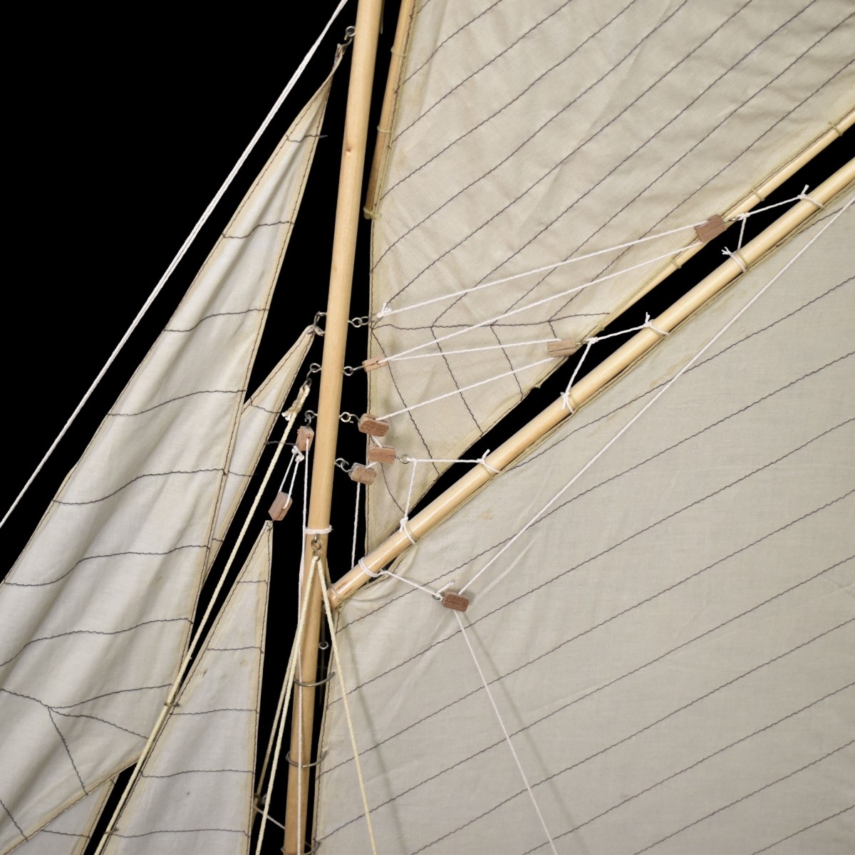 Fully Rigged Sailboat Model