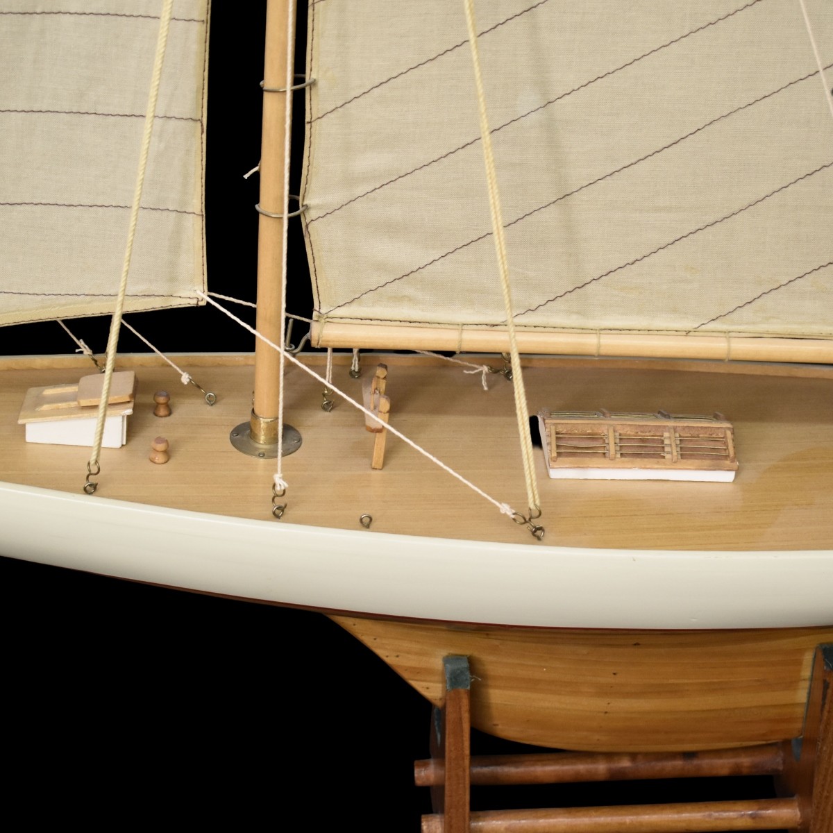 Fully Rigged Sailboat Model