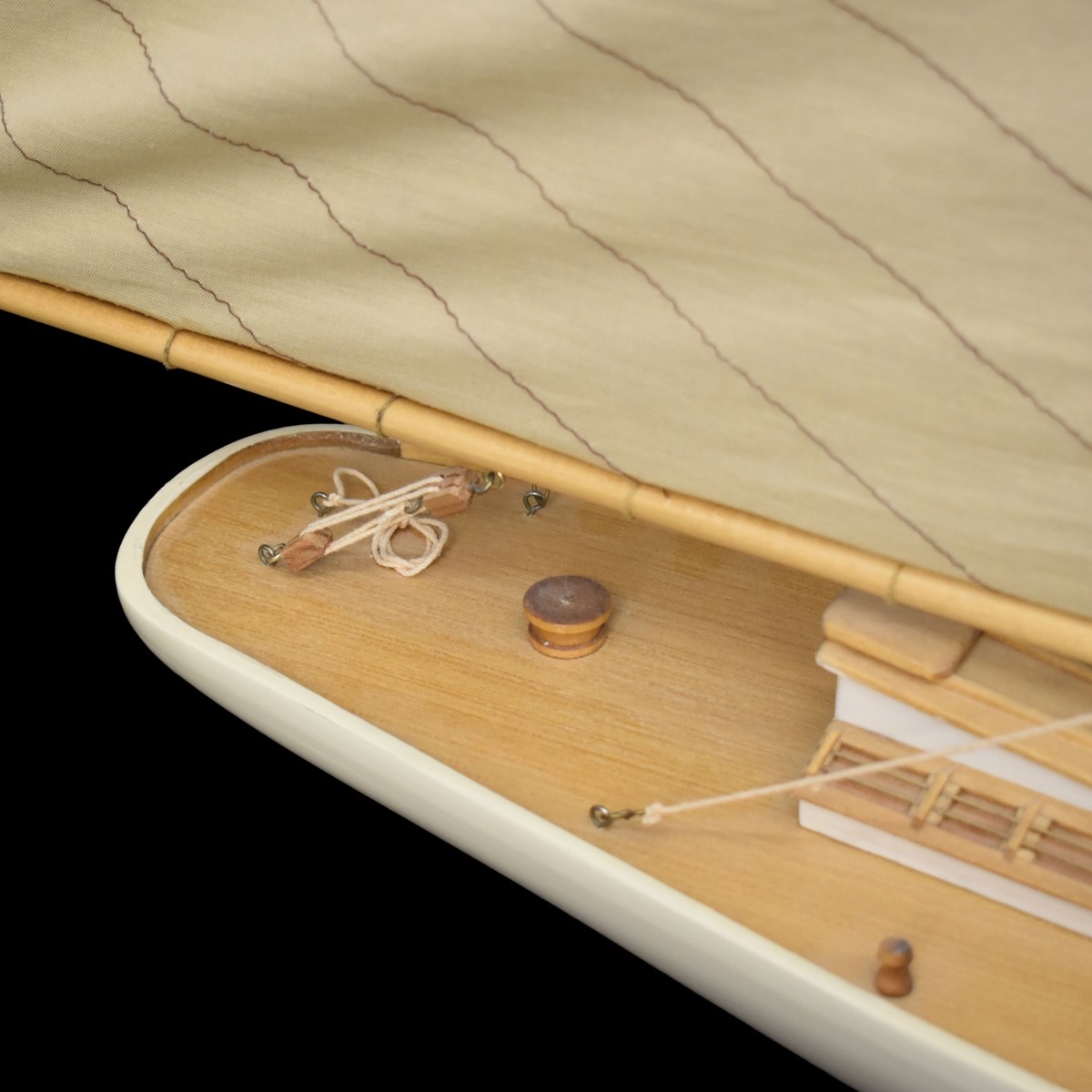 Fully Rigged Sailboat Model
