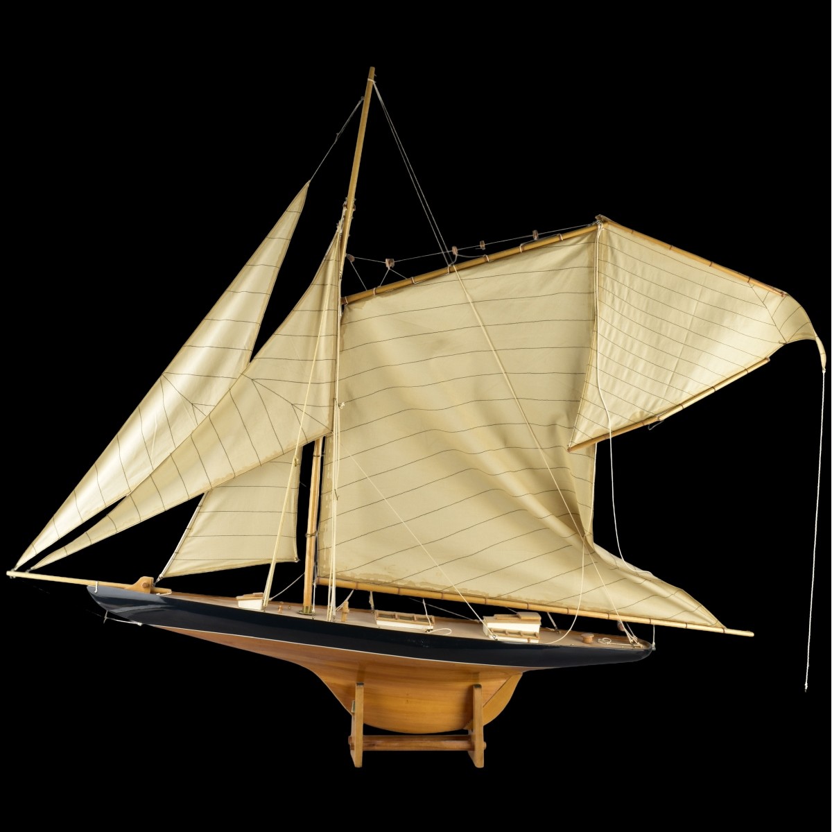 Fully Rigged Sailboat Model