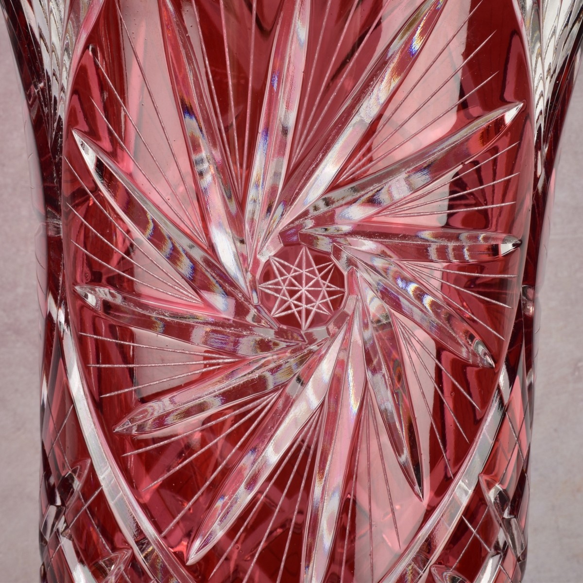 Large Czech Bohemian Vases