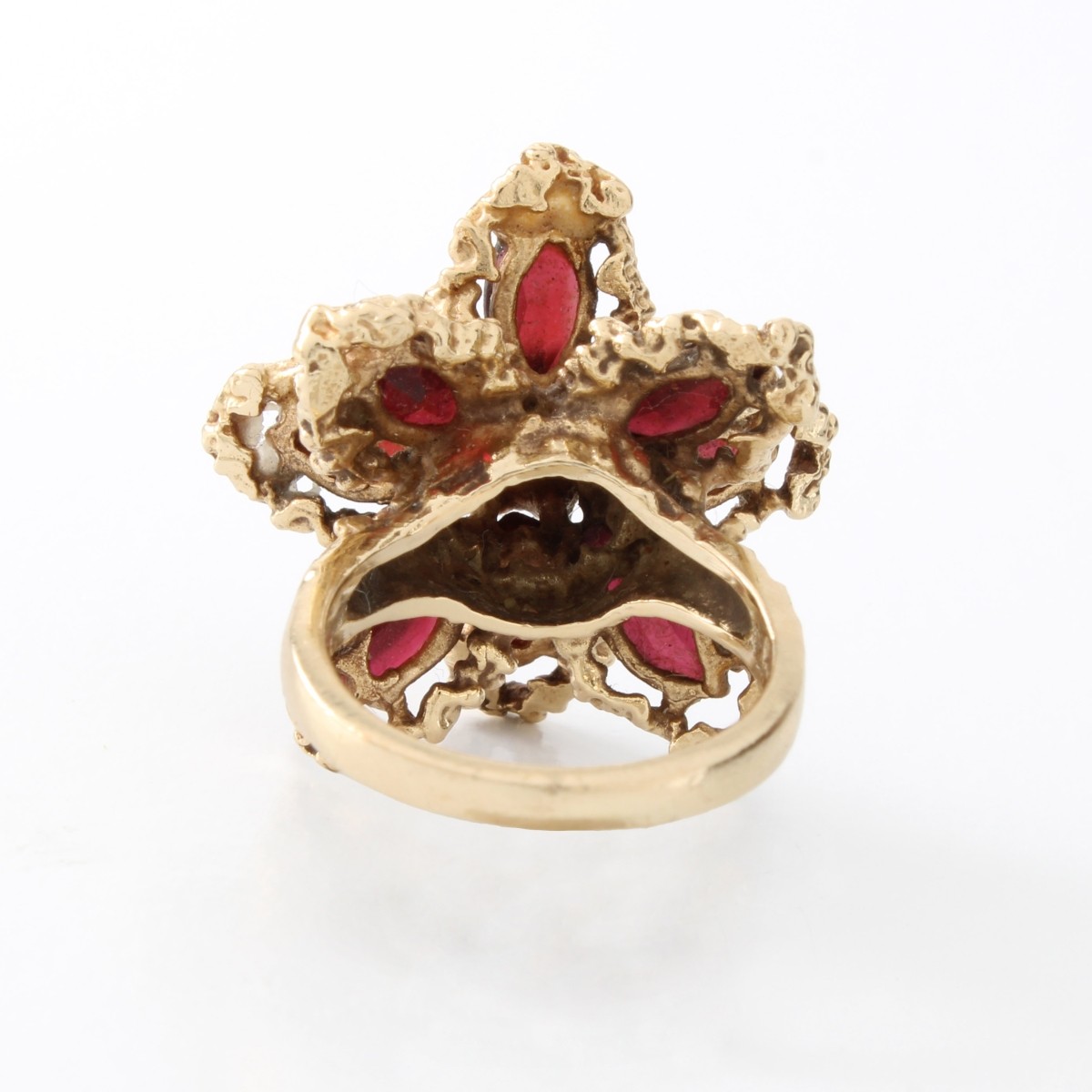 Garnet and 14K Ring