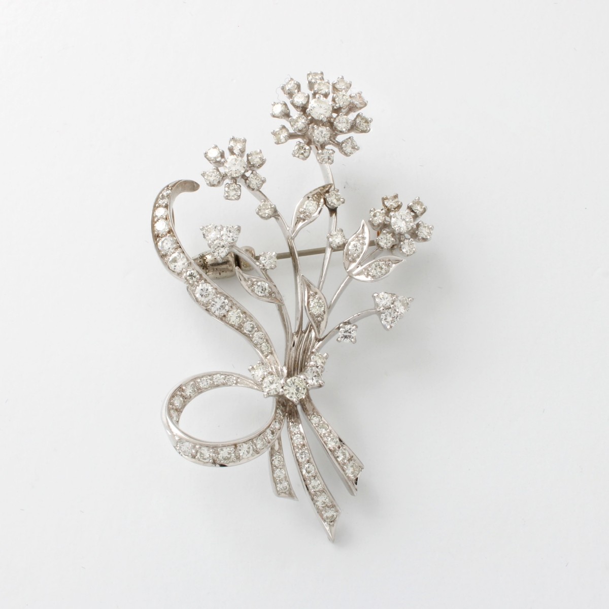 Diamond and 14K Pendant / Brooch