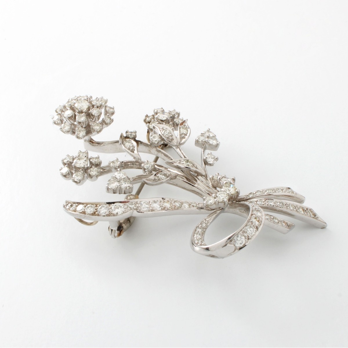 Diamond and 14K Pendant / Brooch