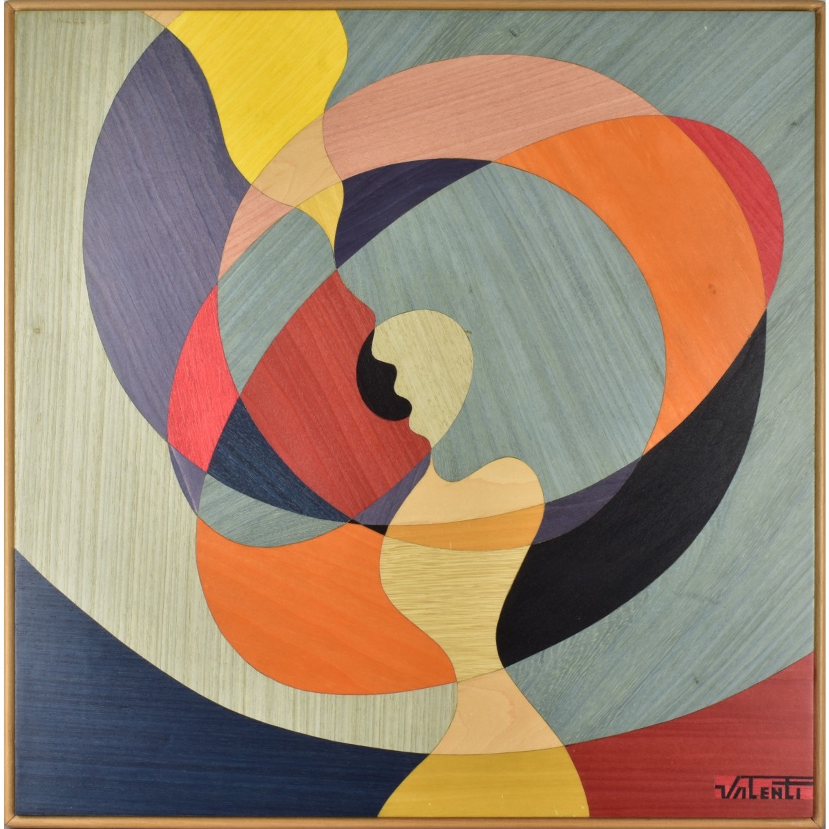 Pino Valenti, Italian Abstract Marquetry