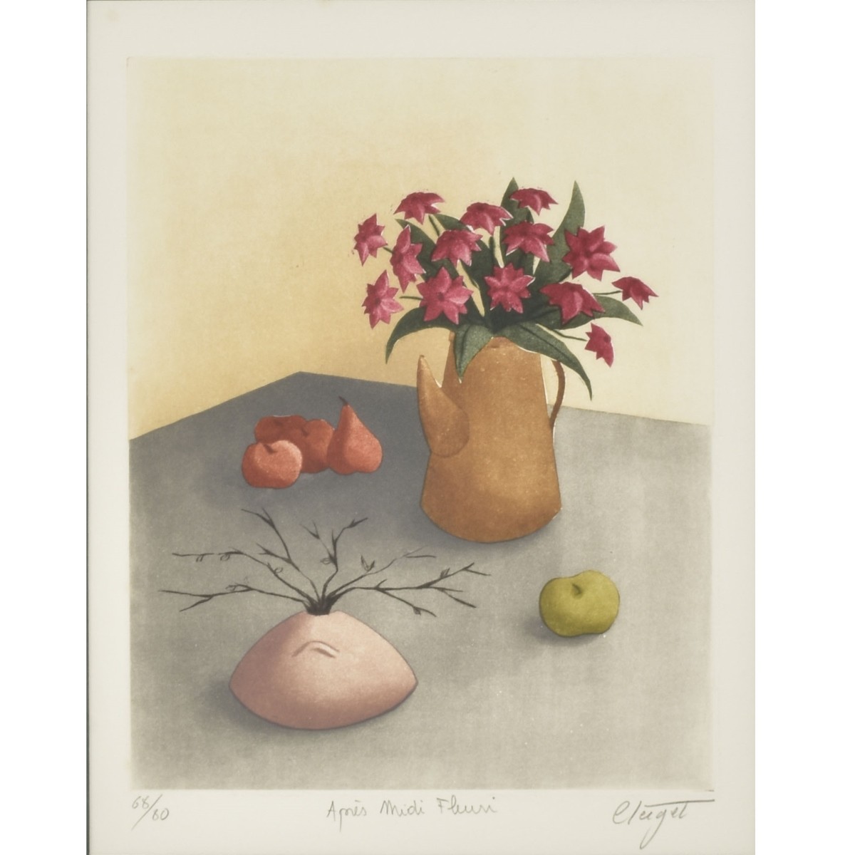 Framed Colored Lithographs