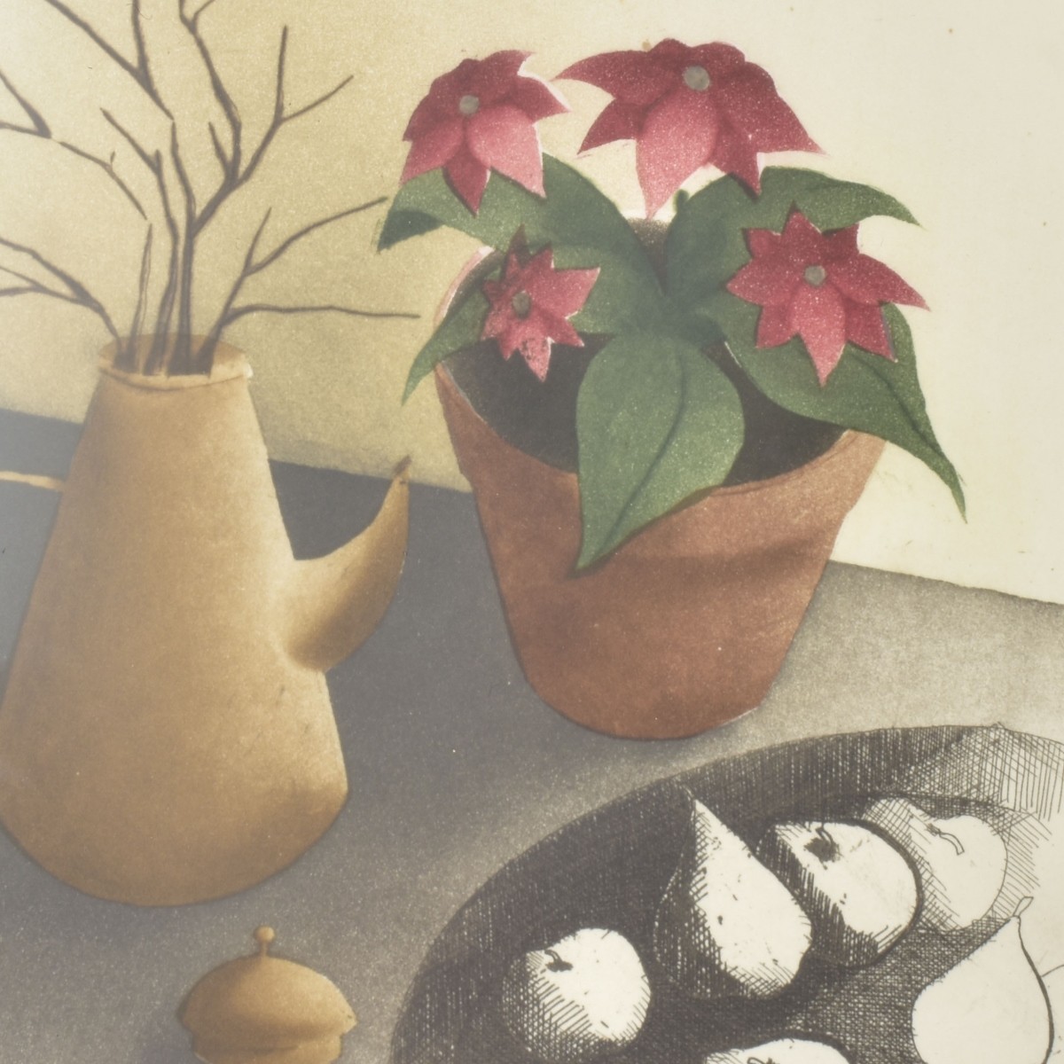 Framed Colored Lithographs