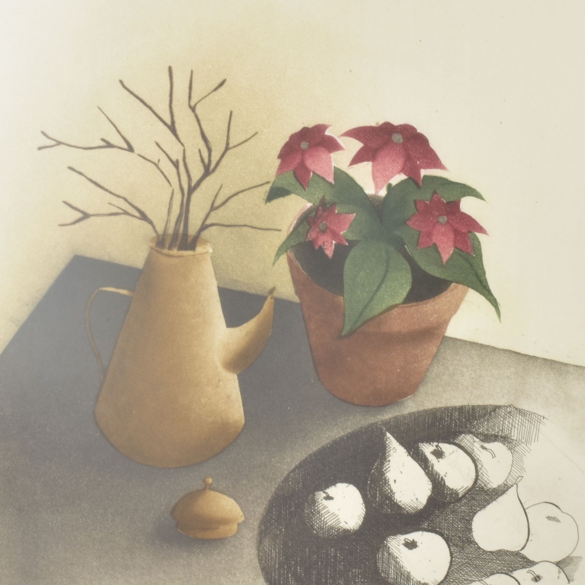 Framed Colored Lithographs