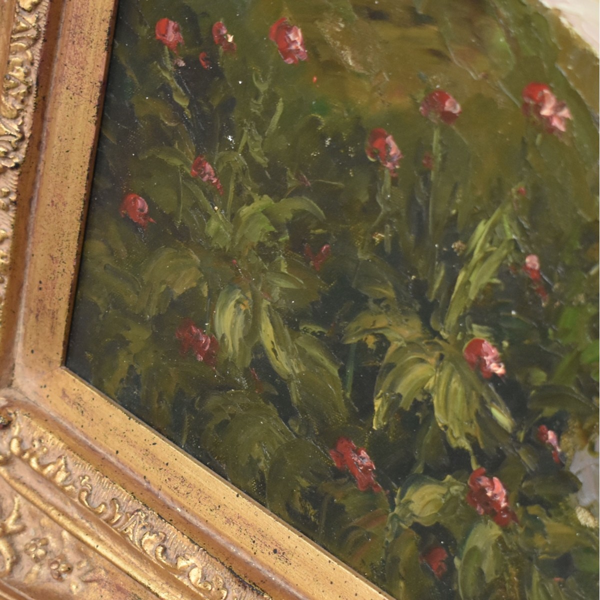 Garden Landscape Oil on Canvas