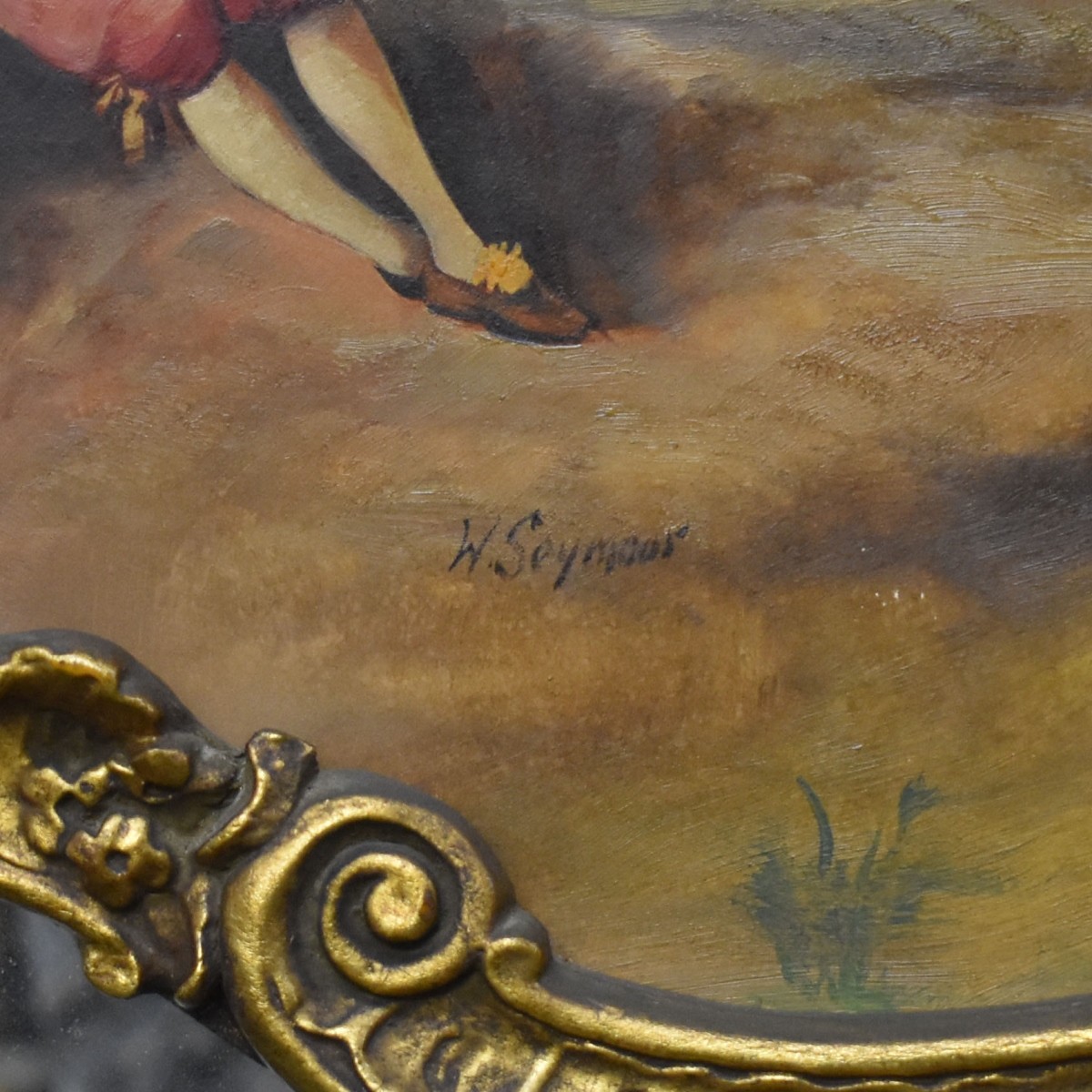 French Rococo Style Gilt Wood Mirror