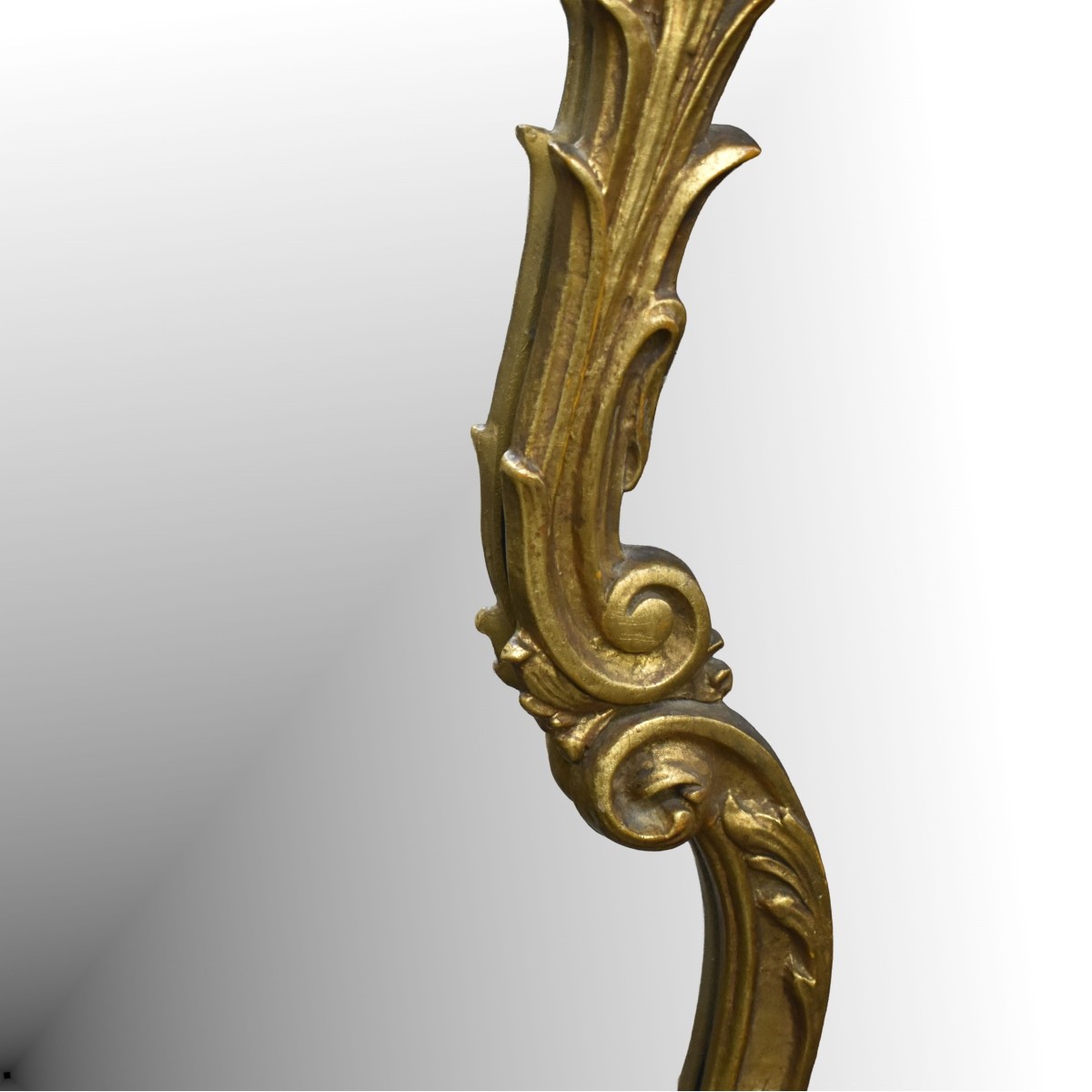 French Rococo Style Gilt Wood Mirror