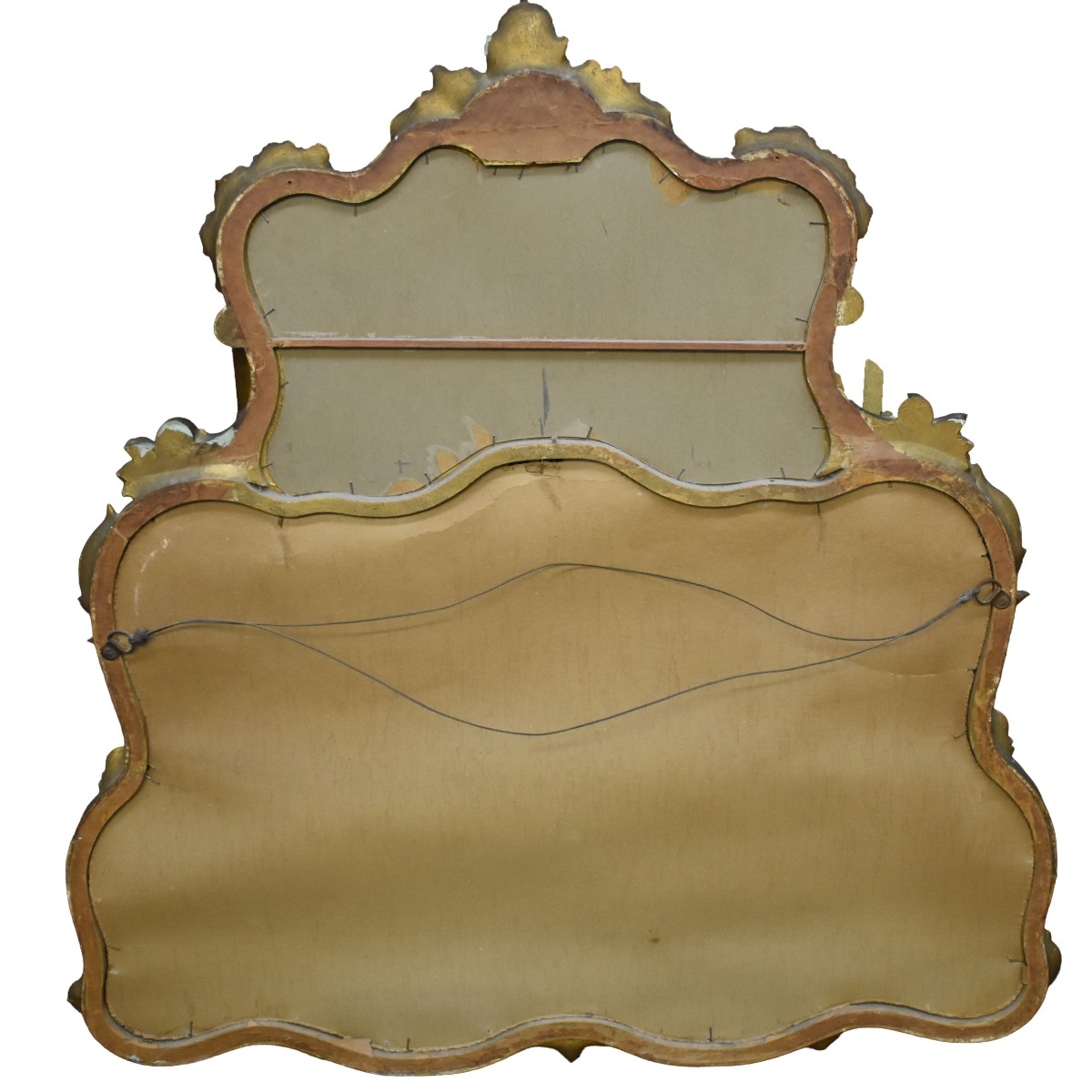 French Rococo Style Gilt Wood Mirror