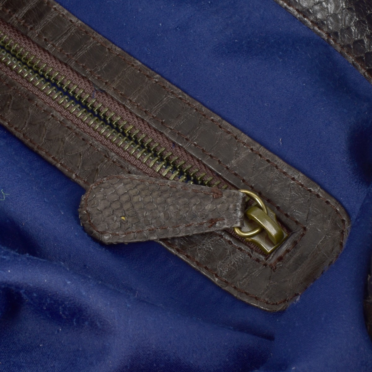 Vintage Snakeskin Shoulder Bag