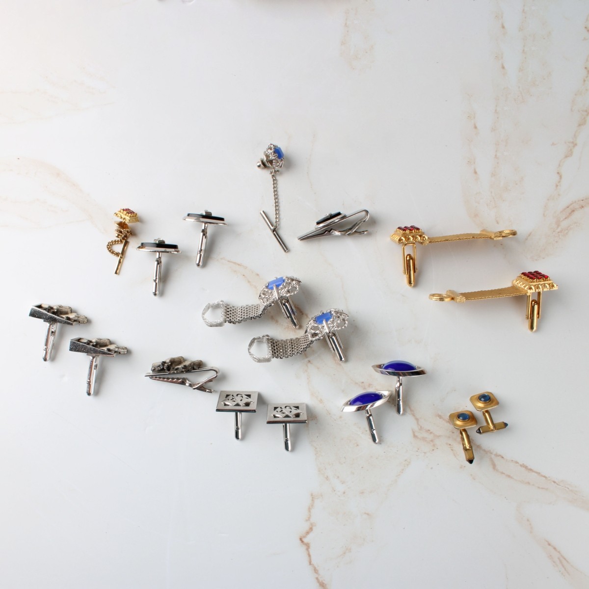 Vintage Cufflinks and Tie Clips