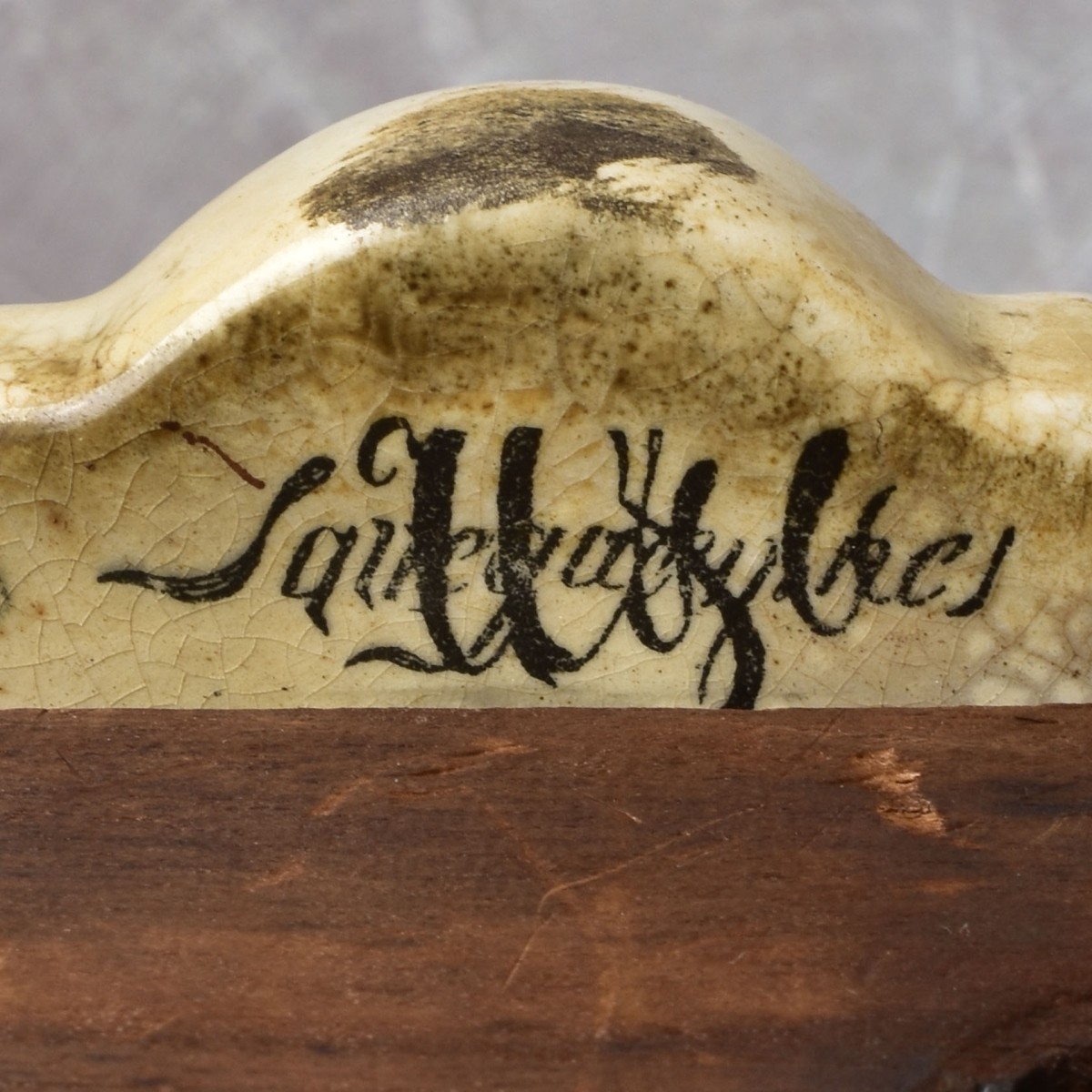 French Sarreguemines F. Marti Clock