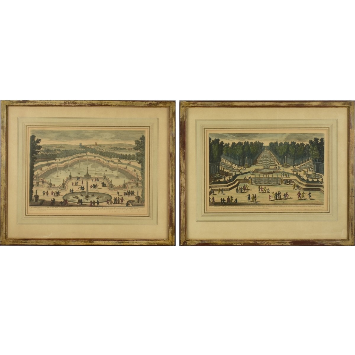 18th Century Versailles Garden Engravings