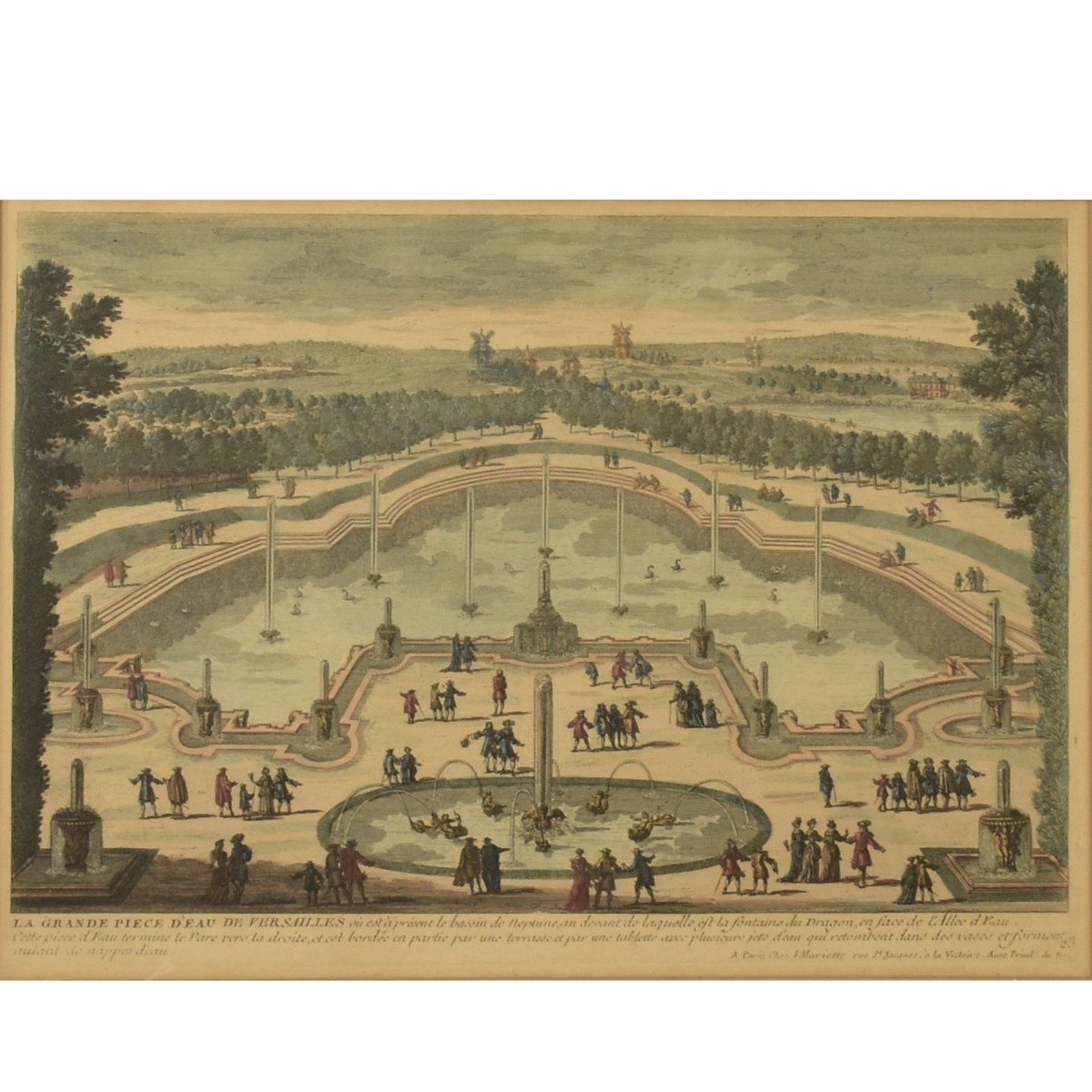 18th Century Versailles Garden Engravings