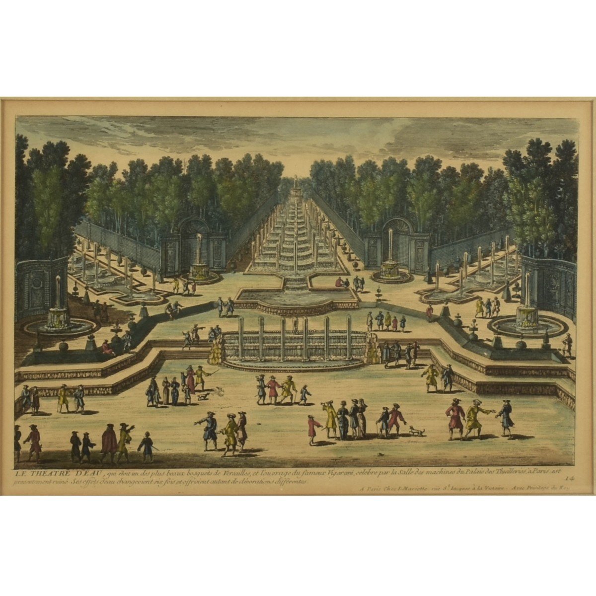 18th Century Versailles Garden Engravings