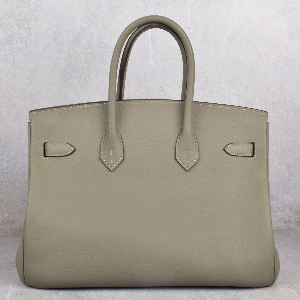 Replica Hermes Birkin Taupe Leather Bag