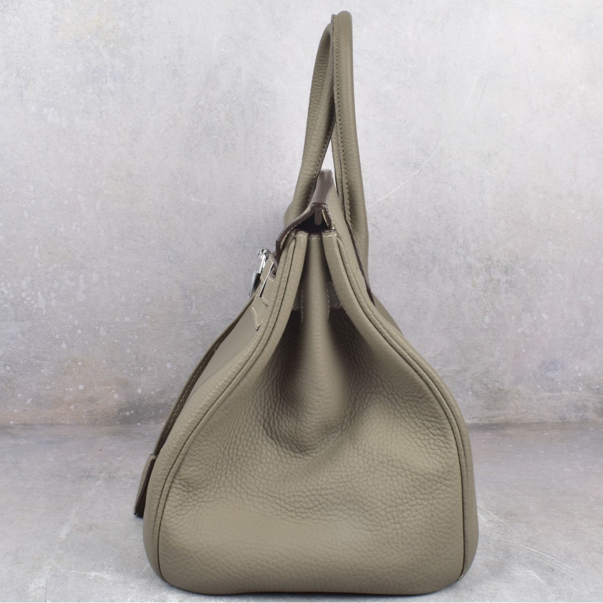 Replica Hermes Birkin Taupe Leather Bag