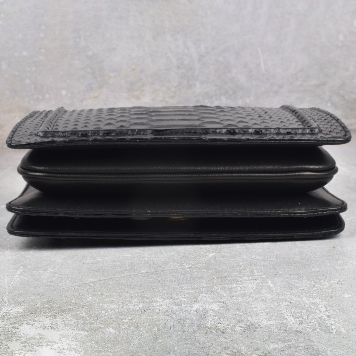 Replica Channel Back Python Antico Flap Bag