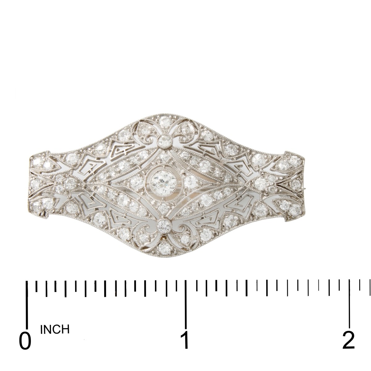 Tiffany Diamond and Platinum Pin