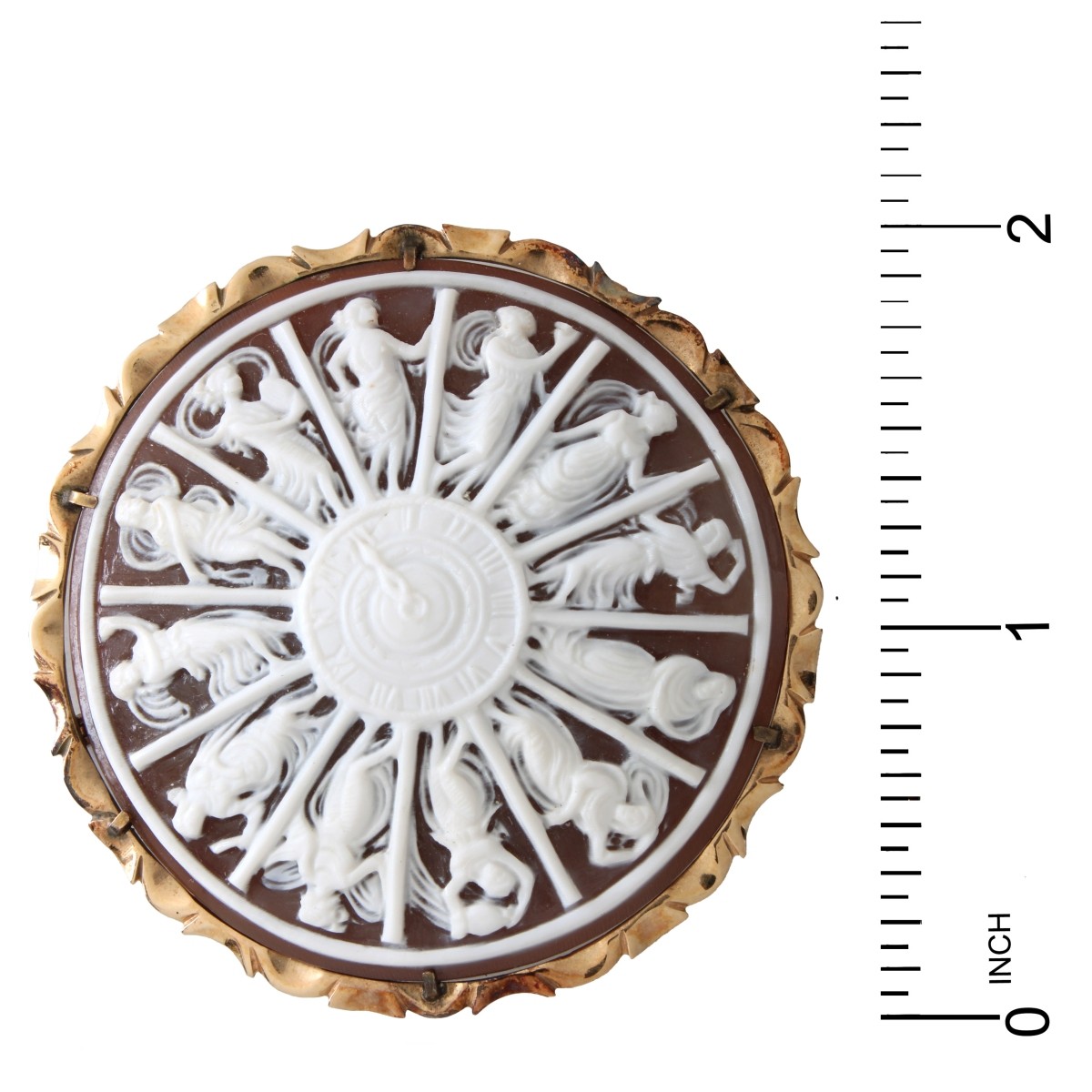 G. Noto Cameo and 14K Pendant / Brooch