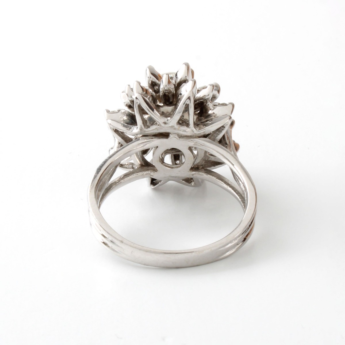 Diamond and 14K Starburst Ring