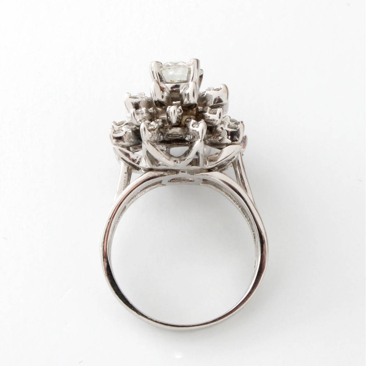 Diamond and 14K Starburst Ring