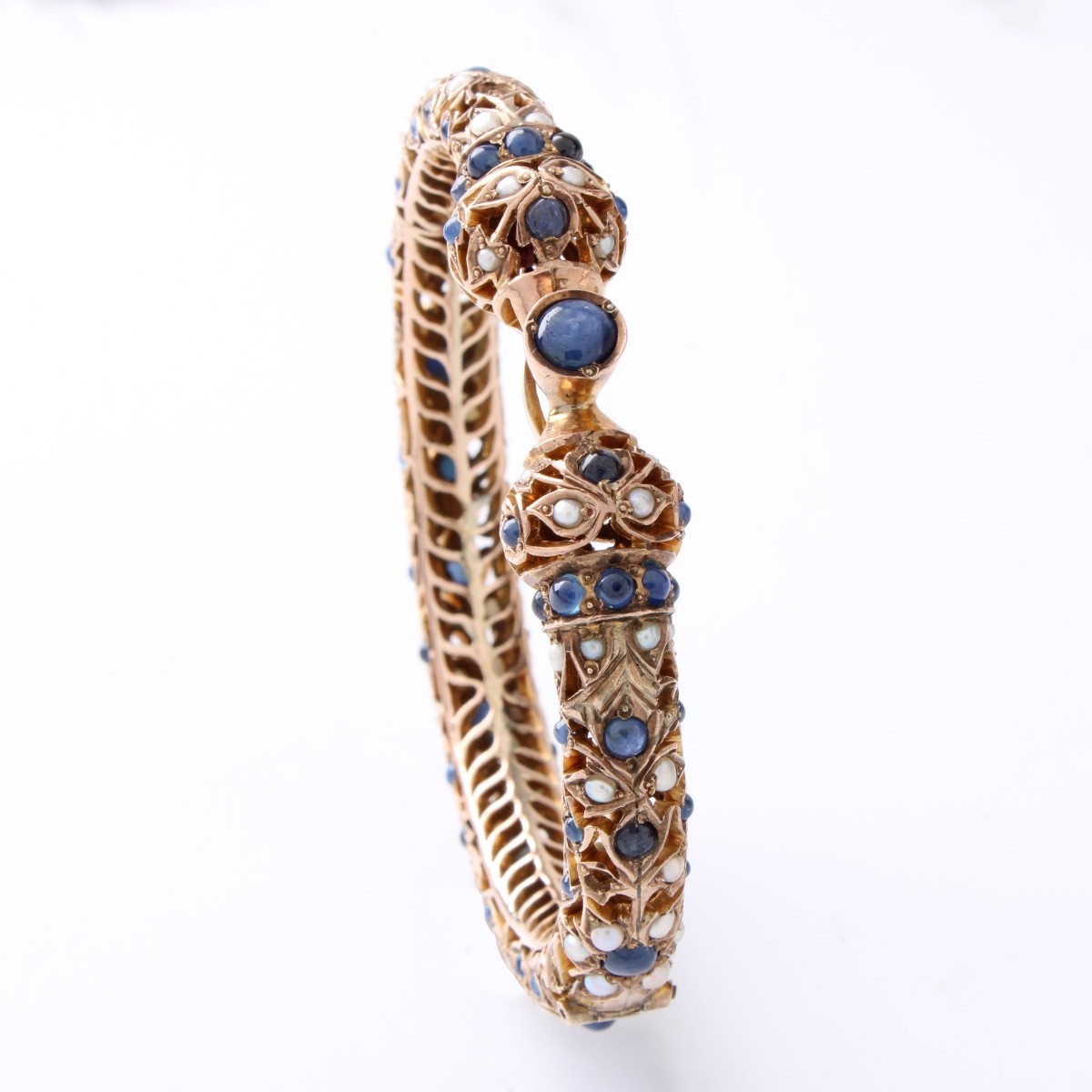 Sapphire, Diamond and 9K Bracelet