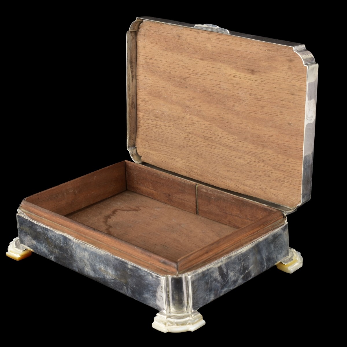 Birmingham Silver, MOP and Jade Box