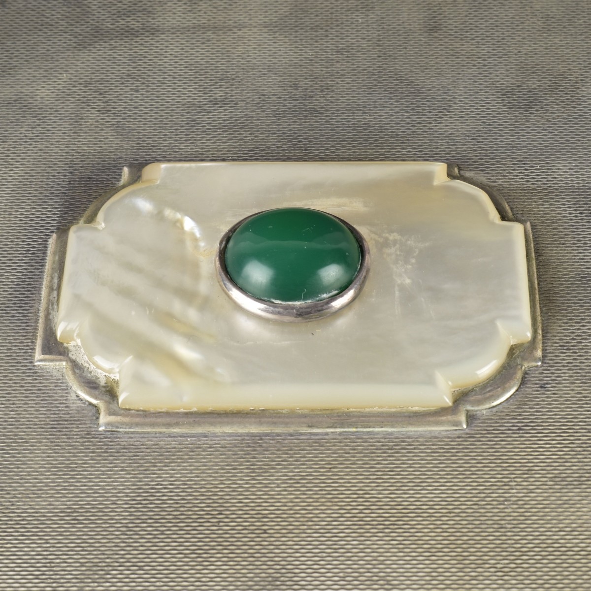 Birmingham Silver, MOP and Jade Box