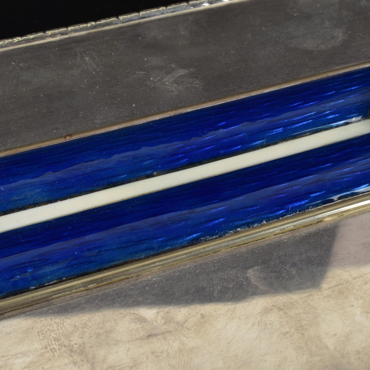 Birmingham Silver and Enamel Box