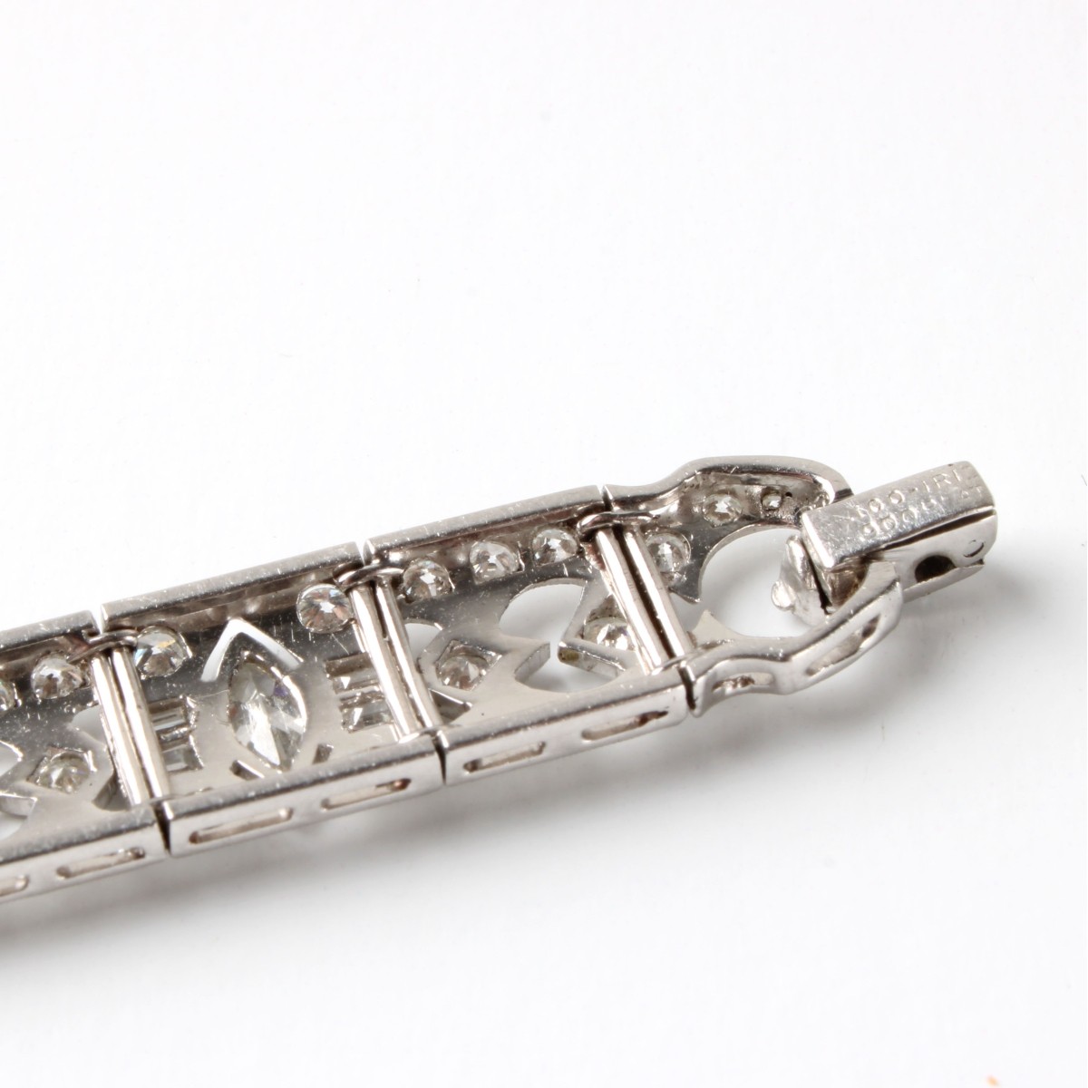 Deco Diamond and Plat. Bracelet