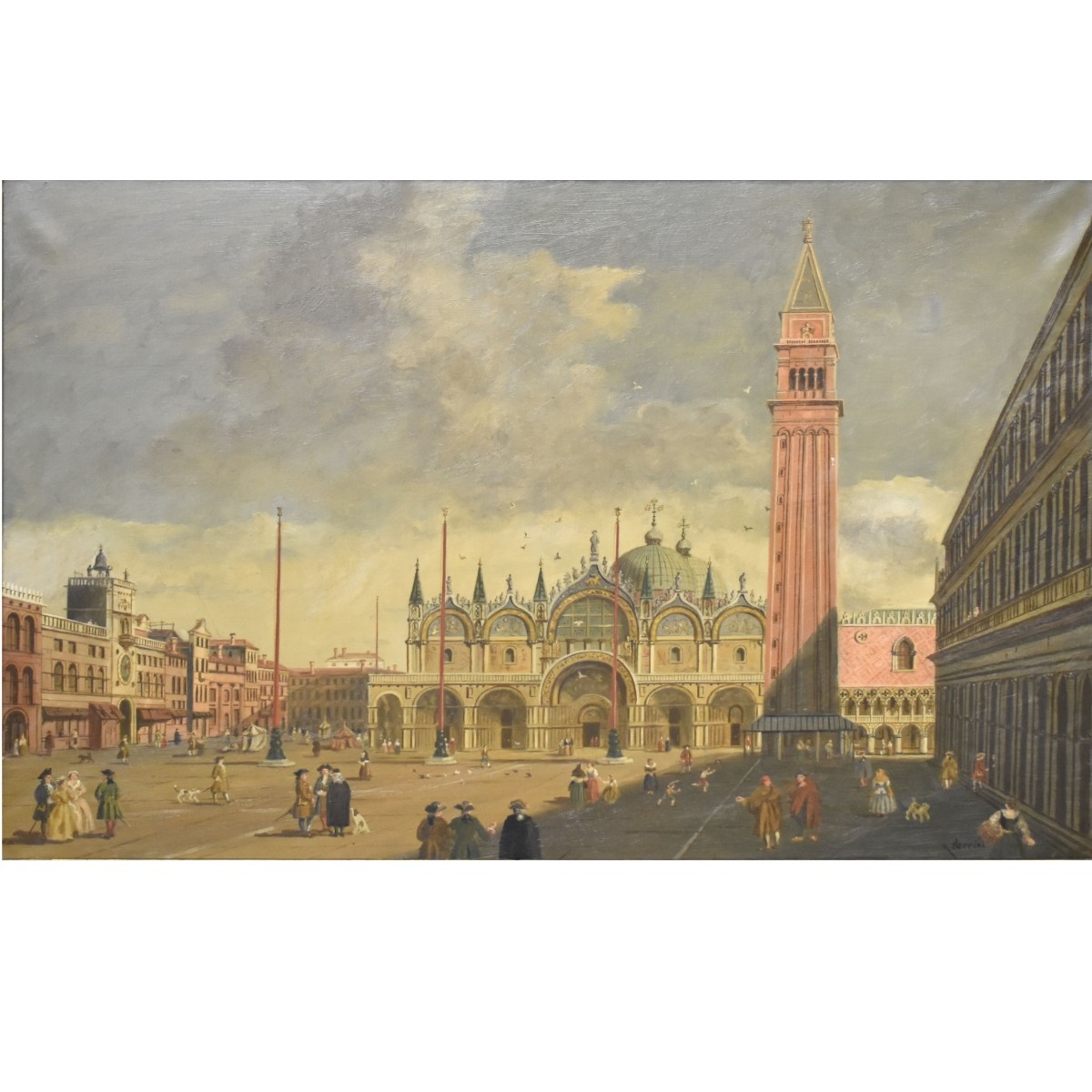 Basilico di San Marco, Venezia Oil on Canvas