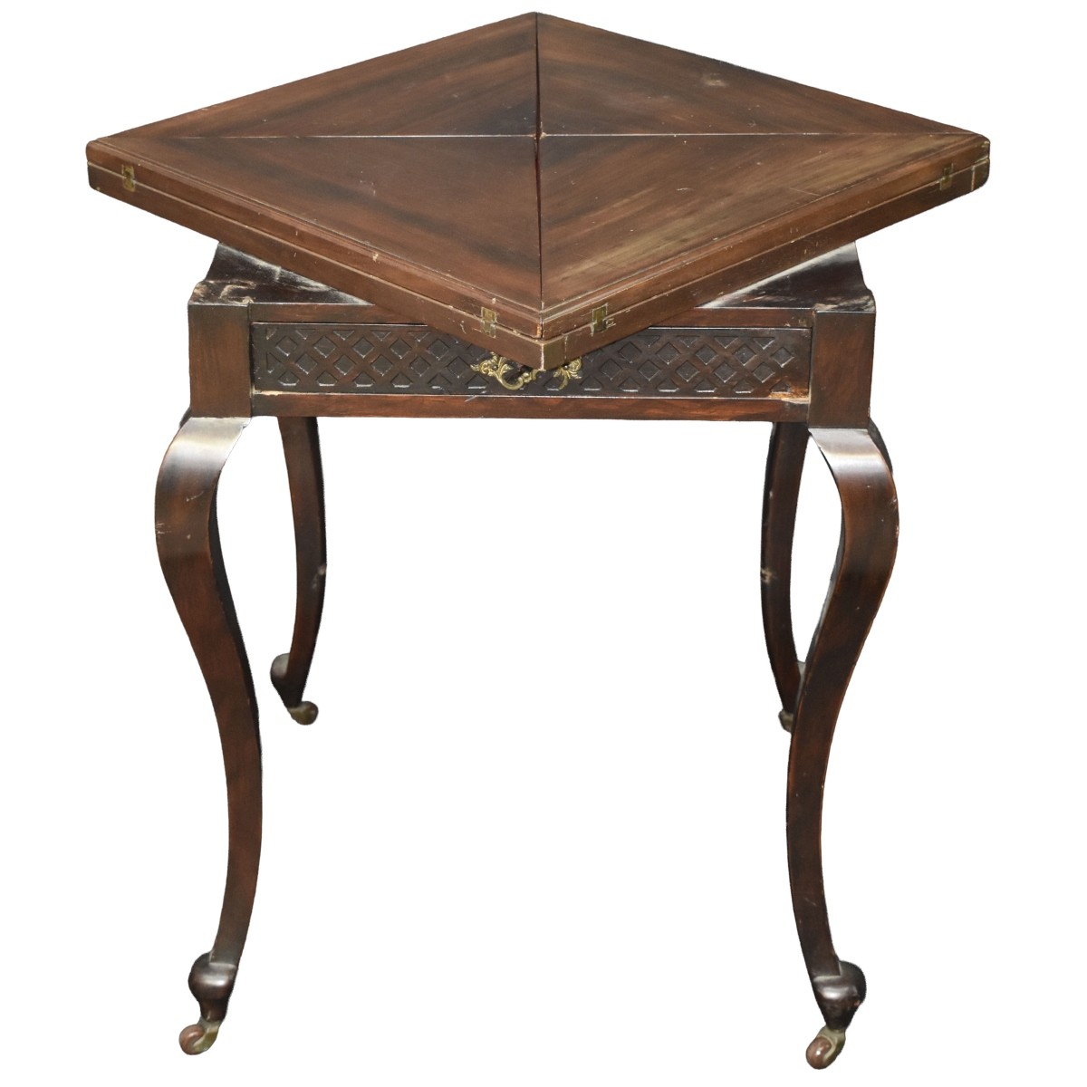 Antique Handkerchief Game Table
