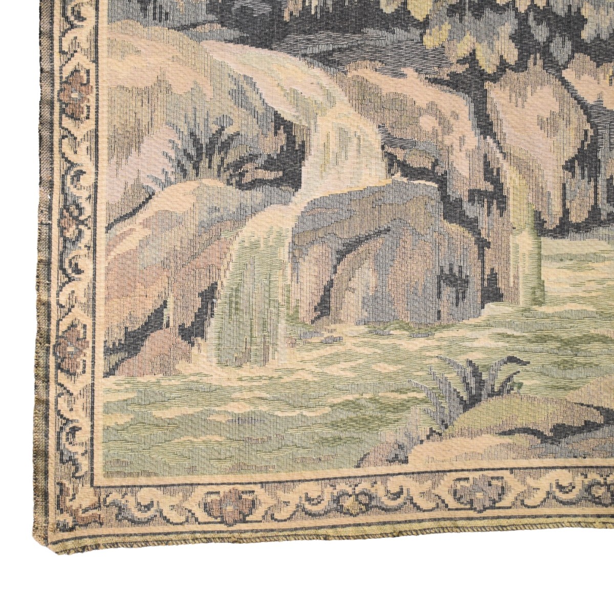 Vintage French Aubusson Style Tapestry