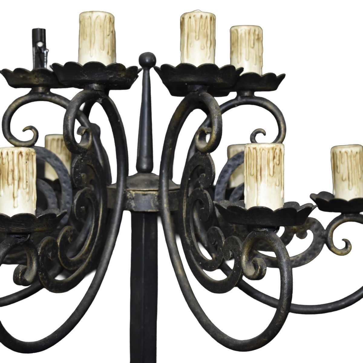 Vintage Wrought Iron Tourchier