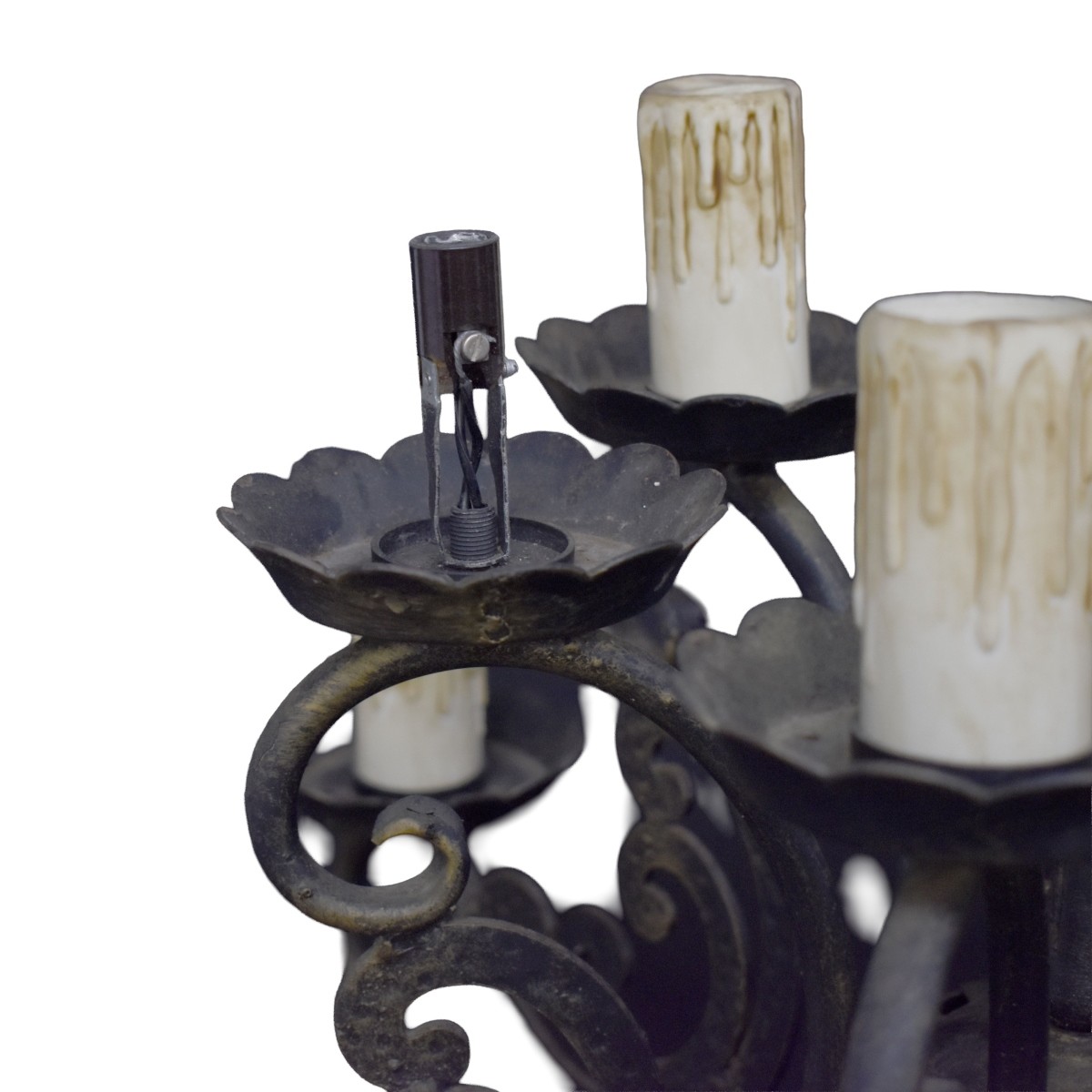 Vintage Wrought Iron Tourchier