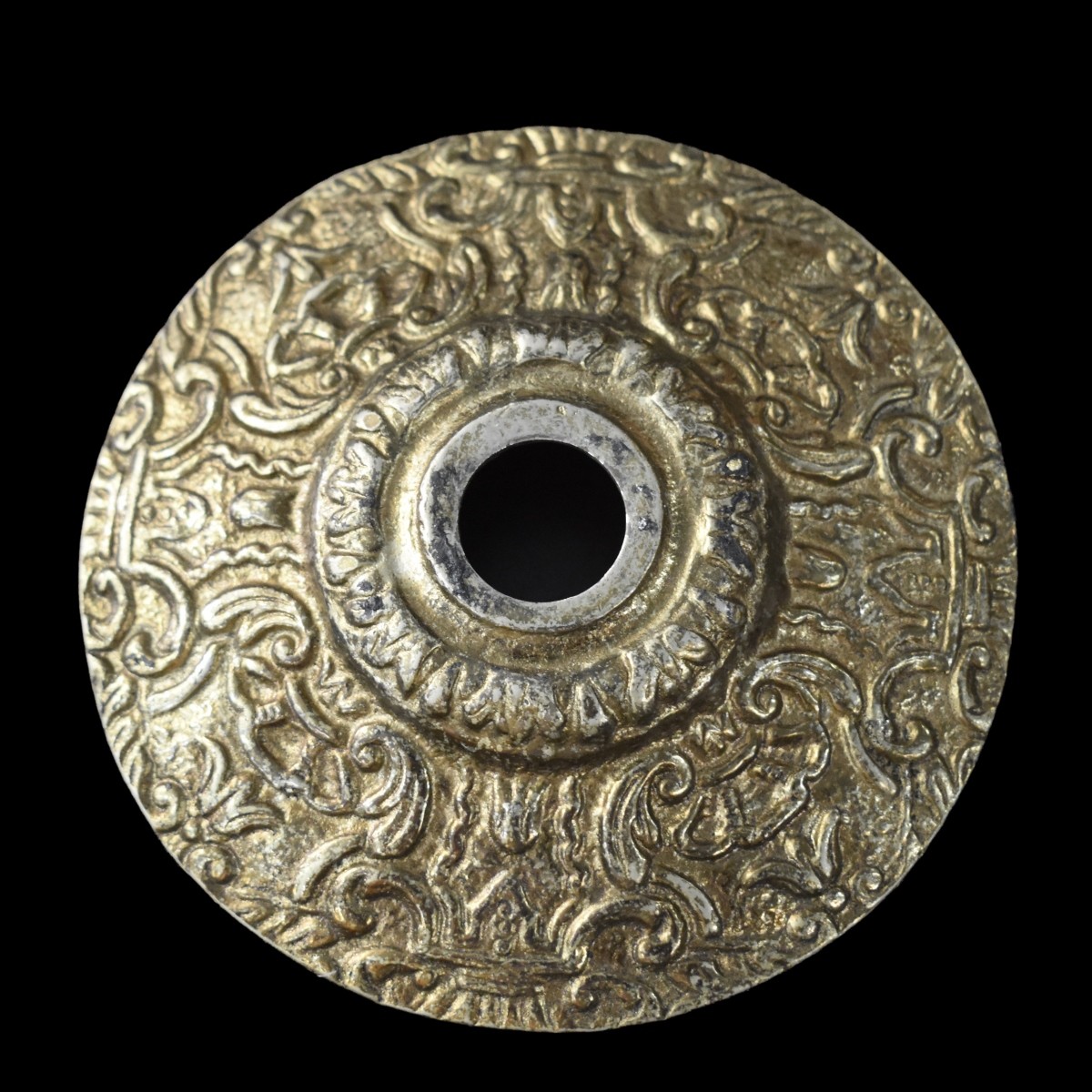 Vintage Bronze and Crystal Chandelier