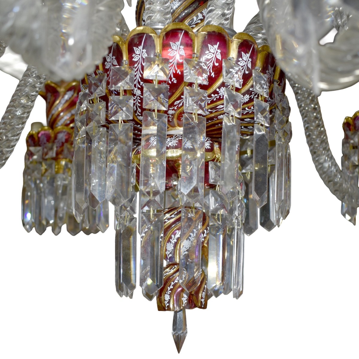 Mid-20th Century Crystal Chandelier