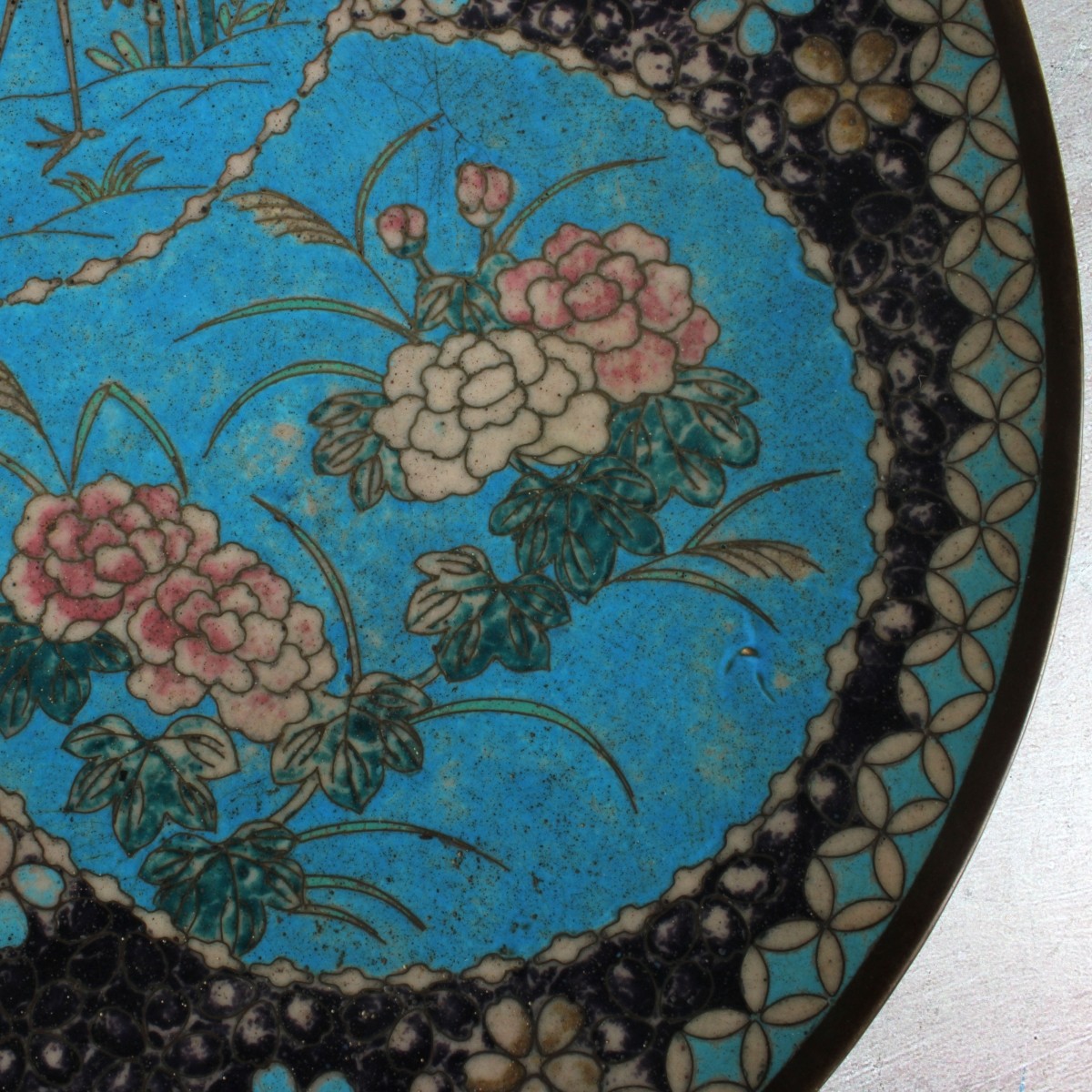 Japanese Bronze and Cloisonne Plates