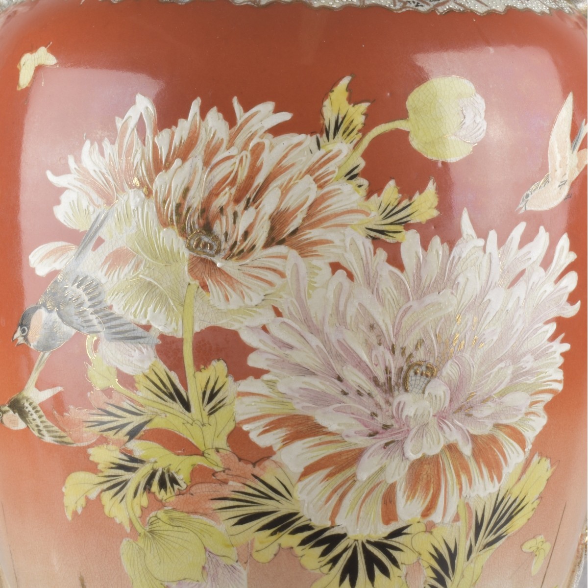 Satsuma Porcelain Floor Vase