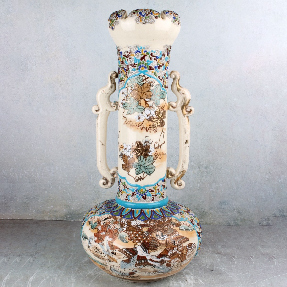 Japanese Satsuma Porcelain Vase