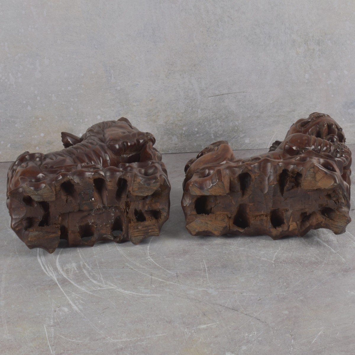 Vintage Chinese Foo Dog Sculptures