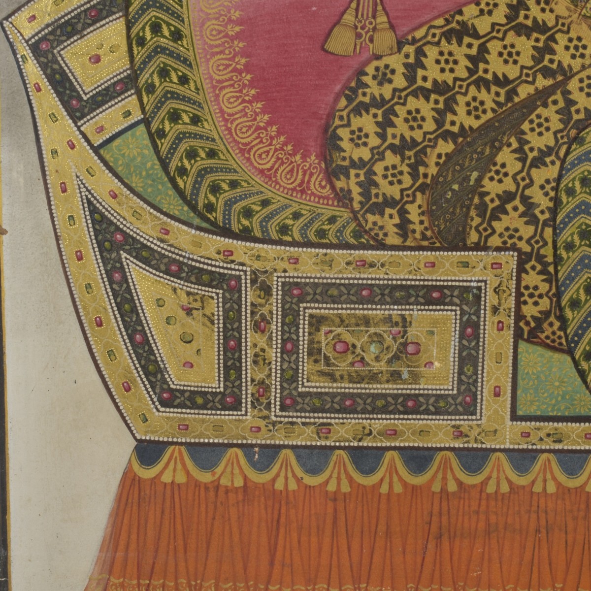 Antique Painting of a Mughal Emperor