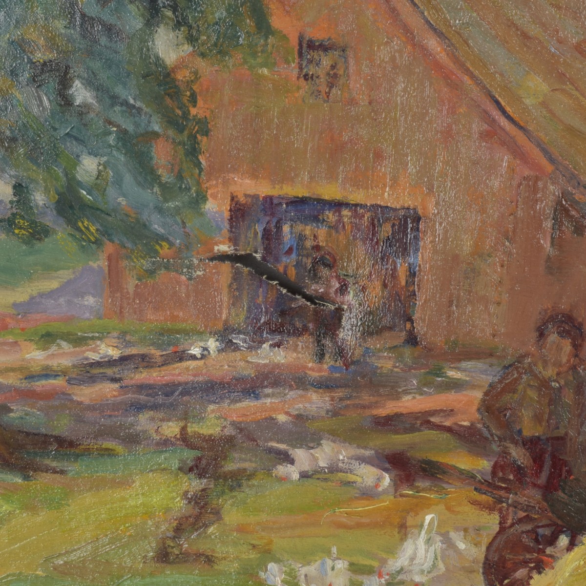 20th Cent. O/C, Farm Scene
