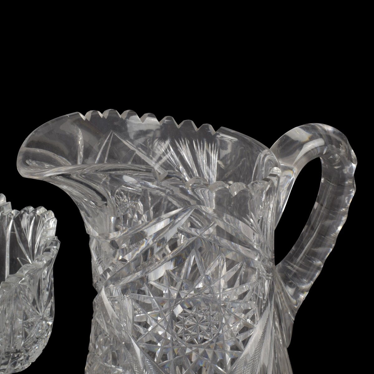 4pc American Cut Glass