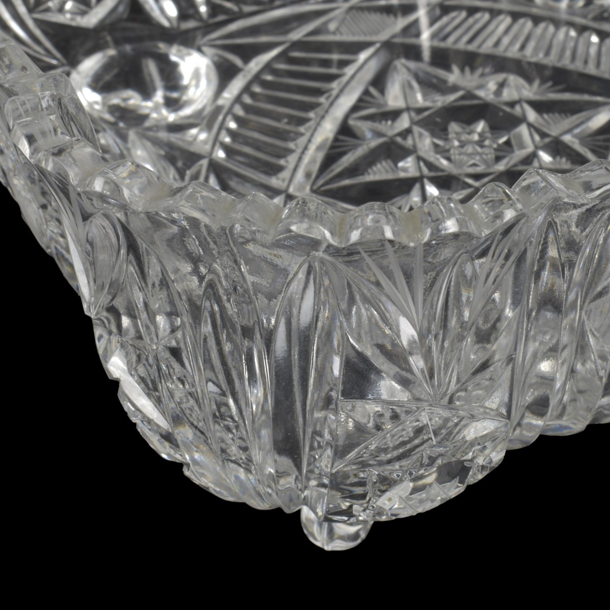 4pc American Cut Glass