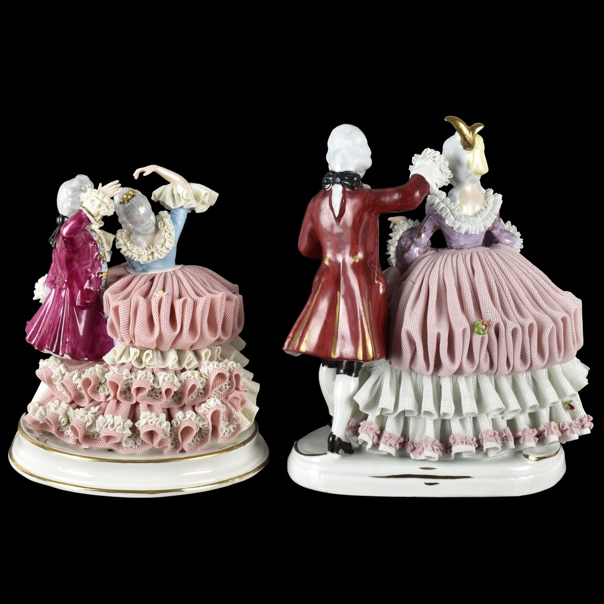 German Porcelain Lace Sculptures